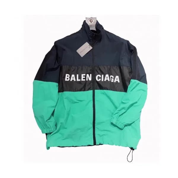 Balenciaga 2019 Mens Logo Oversize Windproof Jacke… - 1