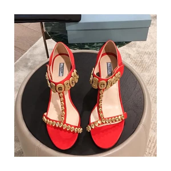 Prada 2019 Ladies Middle Heel Sandal - 프라다 2019 여성… - 1