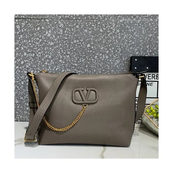 Valentino 2019 Leather Vsling Shoudler Bag,27CM - … - 1