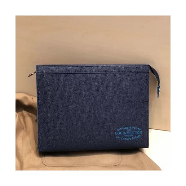 Louis Vuitton 2019 Pochette Voyage Clutch Bag,27cm… - 1