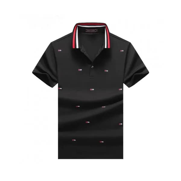 Tommy 2019 Mens Logo Cotton Polo Short Sleeved Ts… - 1