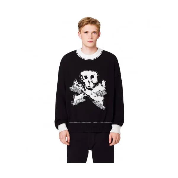 Palm Angels 2019 Mens Logo Oversize Wool Sweater -… - 1