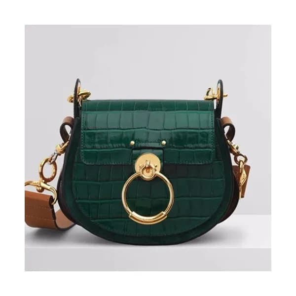 Chole 2019 Tess Leather Shoulder Bag, 20.5cm - 끌로… - 1