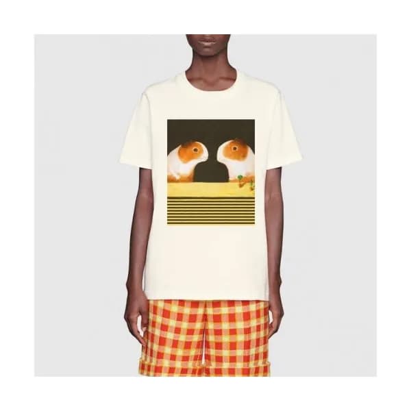 [매장판]Gucci 2020 Mm/Wm Logo Cotton Short Sleeved Ts… - 1