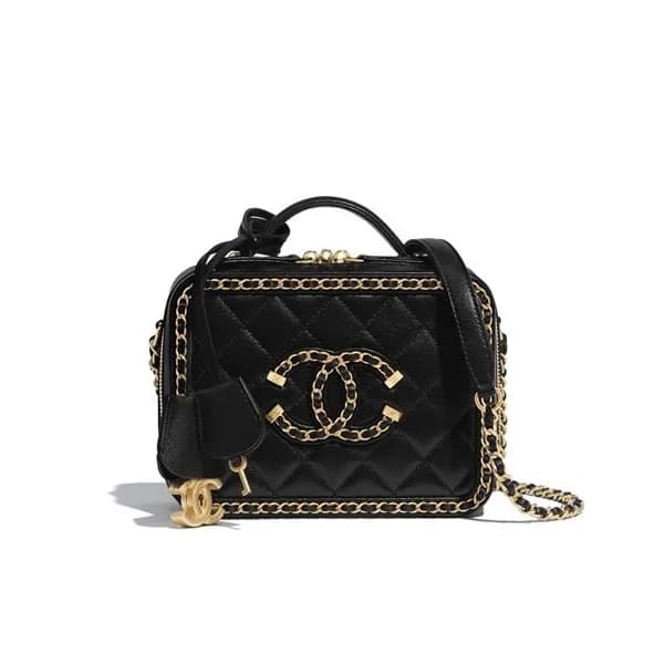 Chanel 2020 Leather Chain Tote Shoulder Cross Bag,… - 1