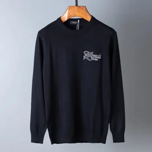 [펜디]Fendi 2020 Mens Logo Crew-neck Wool Sweaters -… - 1