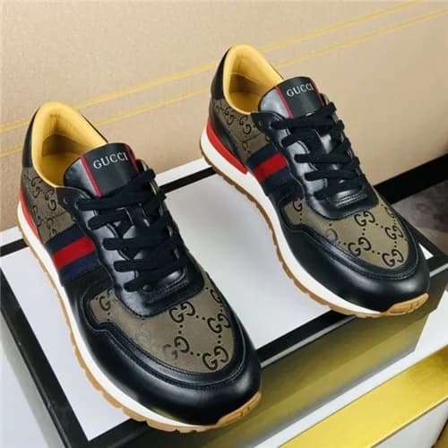 Gucci 2020 Men's Leather Sneakers - 구찌 2020 남성… - 1