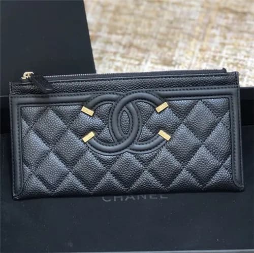 Chanel 2021 Women's Leather Wallet,19cm - 샤넬 2… - 1