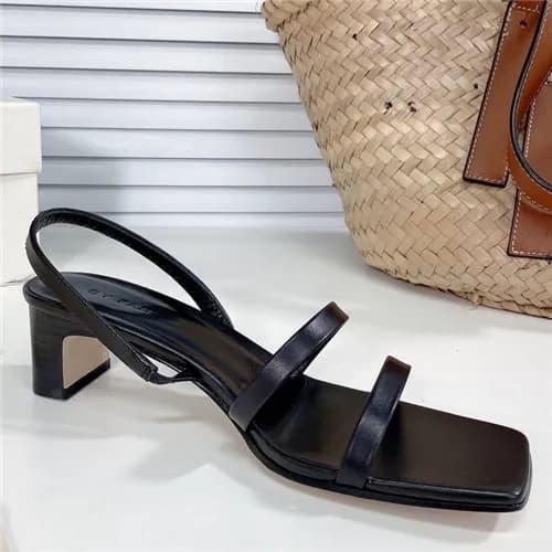 By Far 2021 Women's Leather High Heel Sandal,B… - 1
