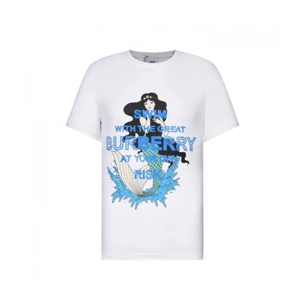 Burberry Mm/Wm Logo Cotton Short Sleeved Tshirts … - 1