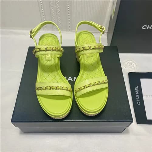 [매장판]Chanel 2021 Women's Leather Sandal,CHAS06… - 1
