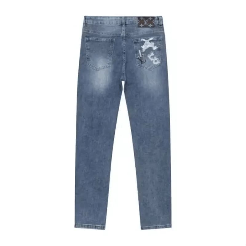 Louis vuitton 2023 Mens Monogram Casual Pants Blue… - 1