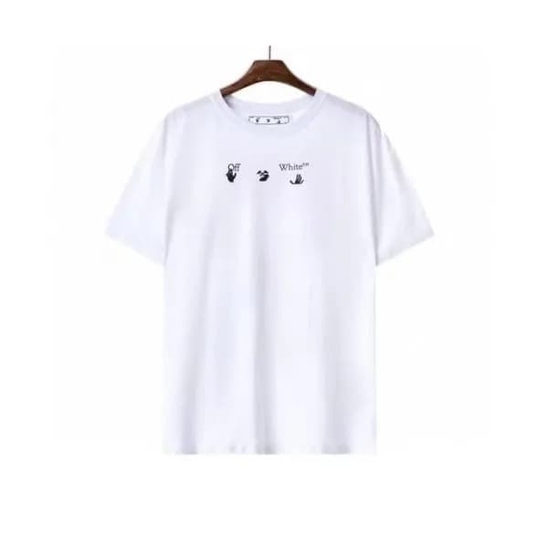 Off-white Mm/Wm Printing Logo Crew - neck Cotton … - 1