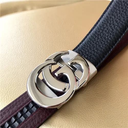 Gucci 2021 Men's Leather Belt,3.5cm,GUBT0185 -… - 1