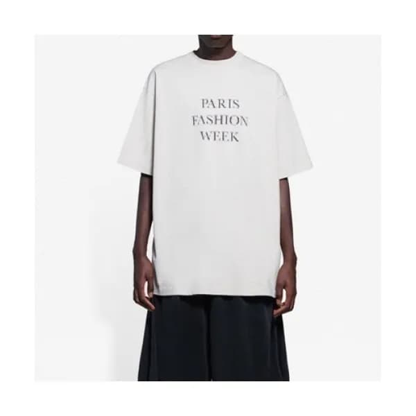 Balenciaga Mm/Wm Logo Cotton Short Sleeved Tshirt… - 1