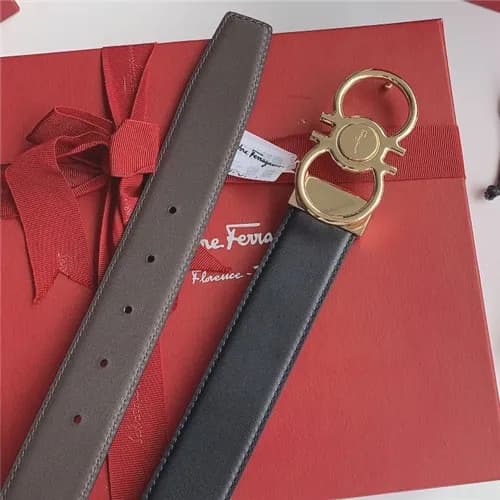 Salvatore Ferragamo 2021 Men's Leather Belt,3.… - 1