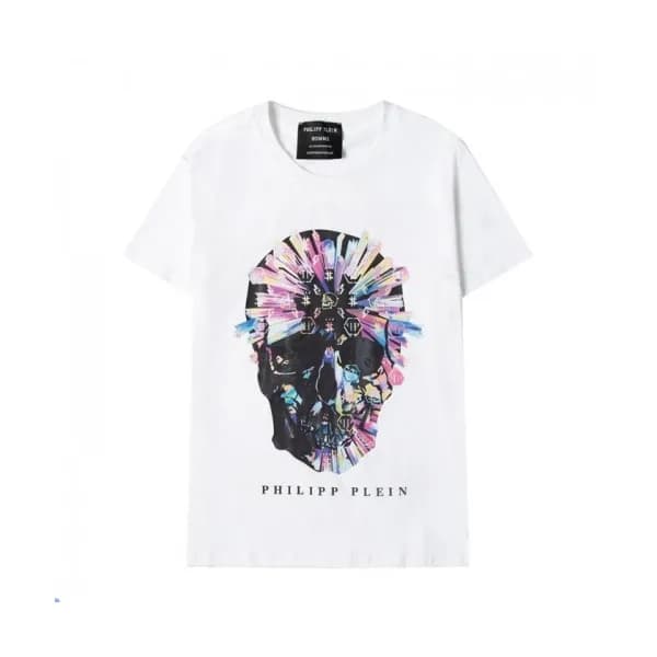 Philipp Plein Mens Logo Cotton Short Sleeved Tshir… - 1