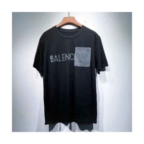 Balenciaga Mm/Wm Logo Cotton Short Sleeved Tshirt… - 1