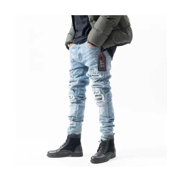 Amiri Mens Trendy Denim Pants Blue - 아미리 2021 남성 … - 1