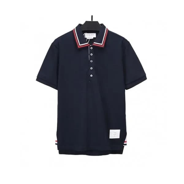 Thom Browne Mens Casual Short Sleeved Tshirts Nav… - 1