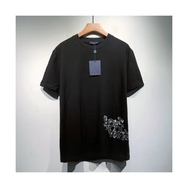 Louis vuitton Mm/Wm Logo Short Sleeved Tshirts Bl… - 1