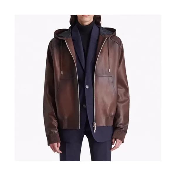 Berluti Mens Casual Leather Jackets Brown - 벨루티 2… - 1