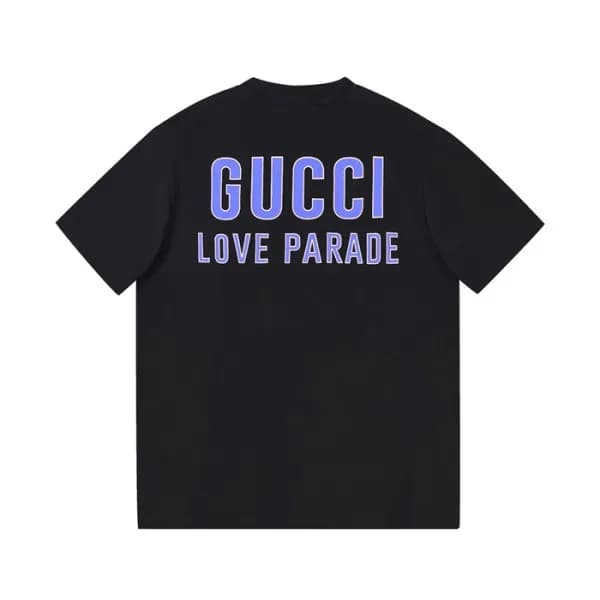 구찌 남성 크루넥 블랙 반팔티 - Mens Black Tshirts - guc04760x - 1