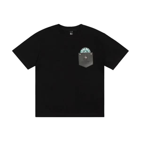 크롬하츠 남성 블랙 크루넥 반팔티 - Mens Black Tshirts - chr0451x - 1