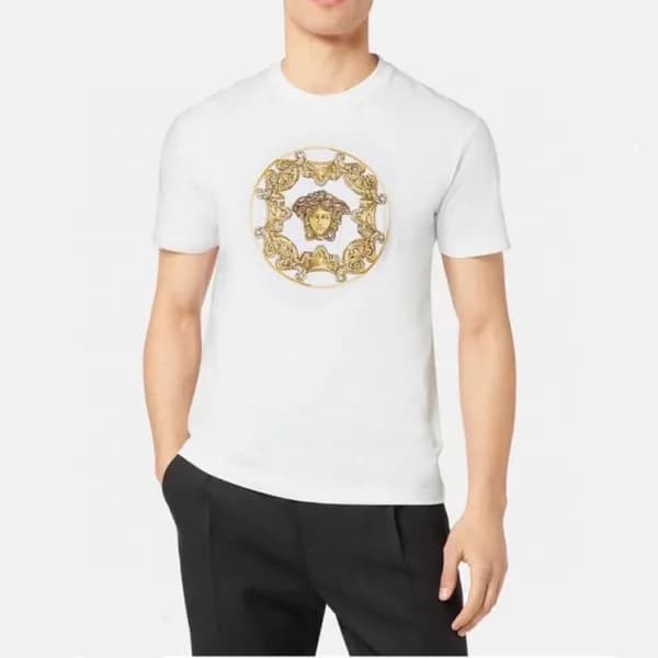 베르사체 남성 화이트 크루넥 반팔티 - Mens White Tshirts - ver0919… - 1