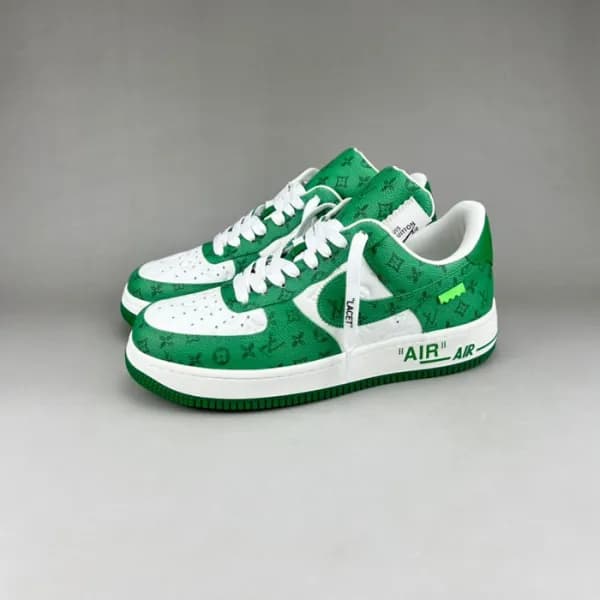 루이비통 남성 트렌디 그린 스니커즈 - Mens Green Sneakers - lou051… - 1