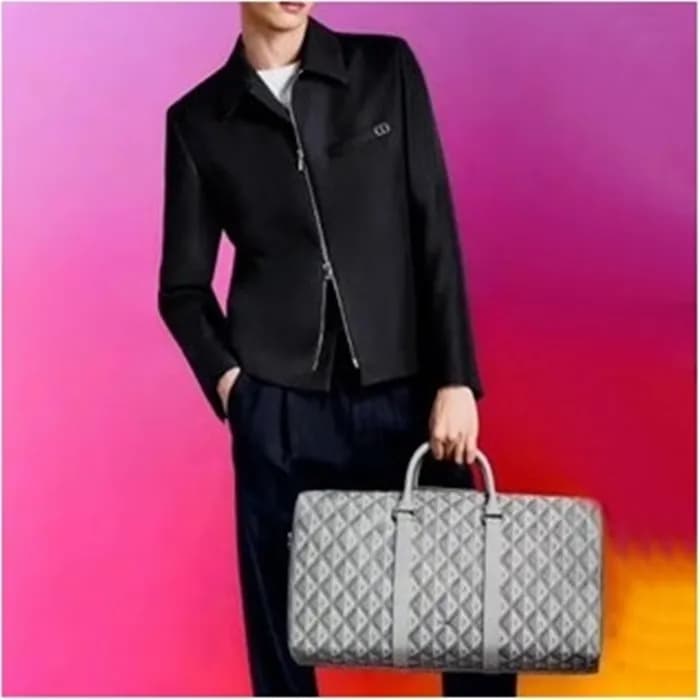 디올 남성 Lingot 그레이 키폴 - Mens Gray Keepall - dio02095… - 1