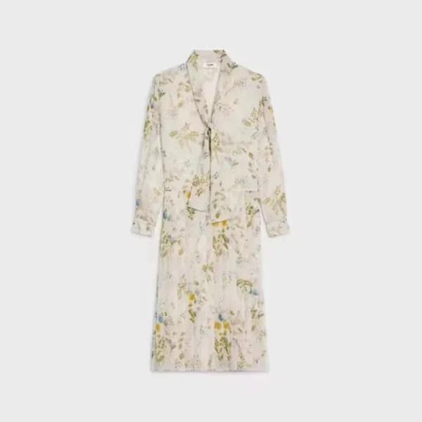 셀린느 여성 화이트 원피스 - Celine Womens White One-pieces - … - 1
