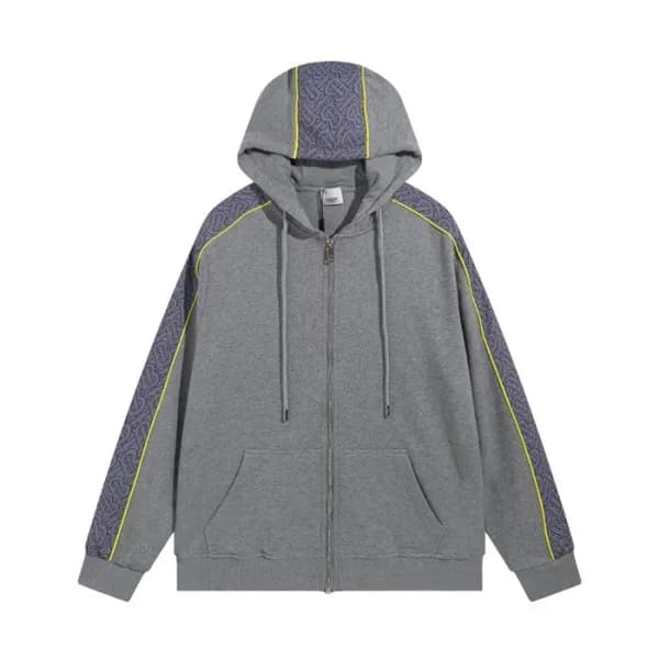 버버리 남성 클래식 그레이 후드티 - Burberry Mens Gray Hoodie - b… - 1