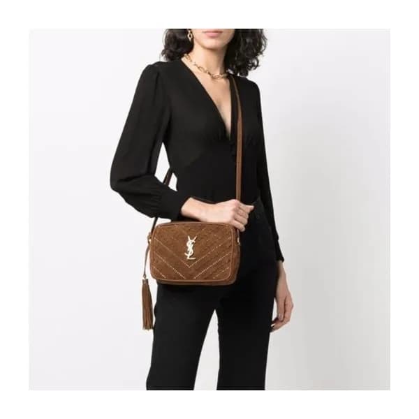 입생로랑 여성 카멜 크로스백 - Saint Laurent Womens Camel Cross… - 1