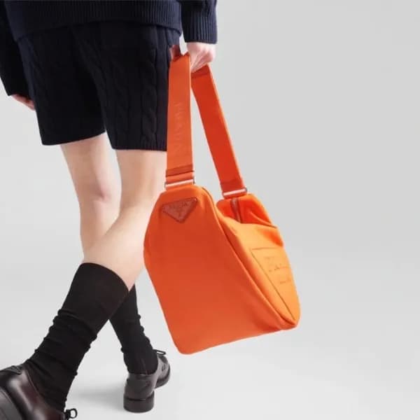 프라다 남/녀 오렌지 숄더백 - Prada Unisex Orange Shoulder Bag… - 1