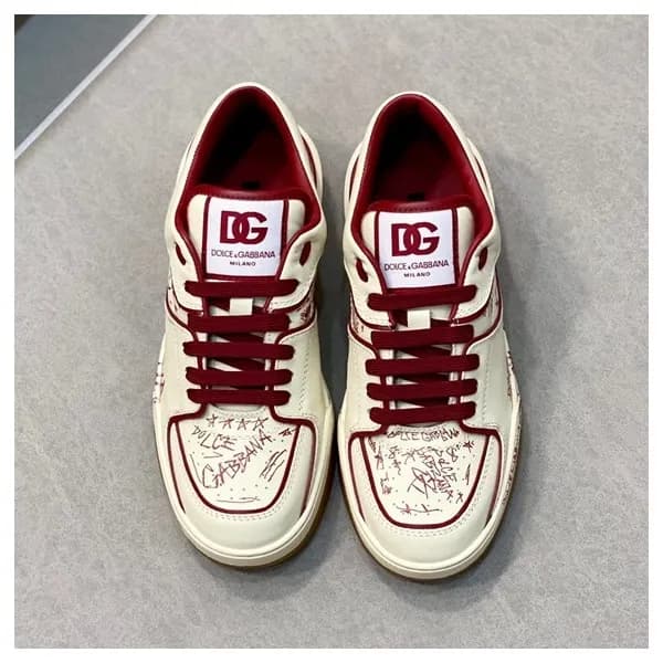돌체앤가바나 남성 레드 스니커즈 - Dolc& Gabbana Mens Red Sneaker… - 1