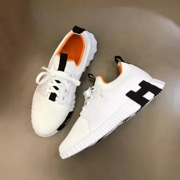 에르메스 남성 화이트 스니커즈 - Hermes Mens White Sneakers - he… - 1