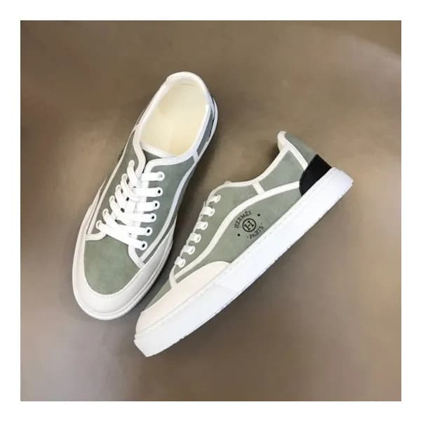 에르메스 남성 그레이 스니커즈 - Hermes Mens Gray Sneakers - he7… - 1