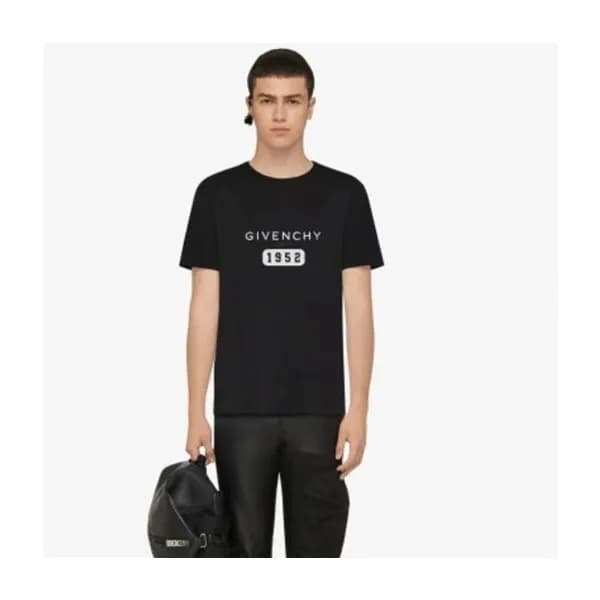지방시 남/녀 크루넥 블랙 반팔티 - Givenchy Unisex Black Short S… - 1