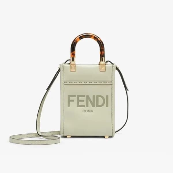 펜디 여성 민트 미니 선샤인 백 - Fendi Womens White mini Sunshi… - 1