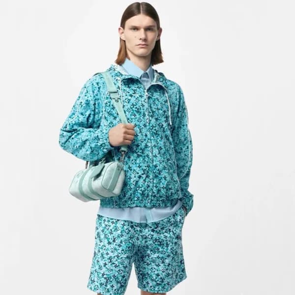루이비통 남성 블루 반둘레 - Louis vuitton Mens Blue Keepall -… - 1