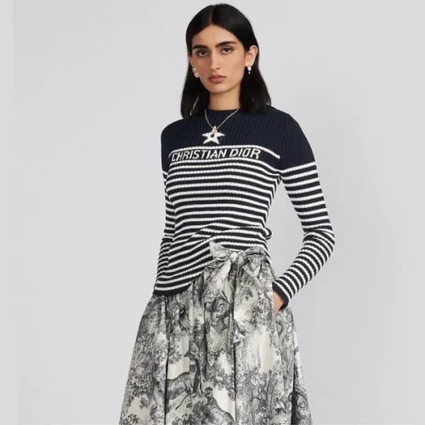 디올 여성 블랙 크루넥 스웨터 - Dior Womens Black Sweaters - di… - 1