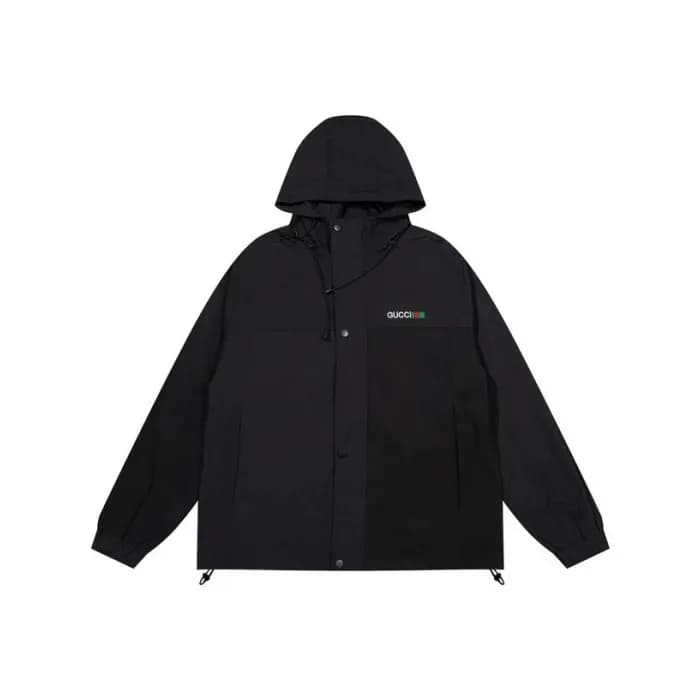 구찌 남성 캐쥬얼 블랙 집업 자켓 - Gucci Mens Black Zip-up Jacke… - 1