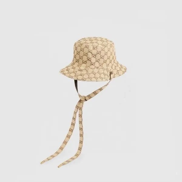 구찌 남/녀 베이지 벙거지 - Gucci Unisex Beige Bucket Hat - a… - 1
