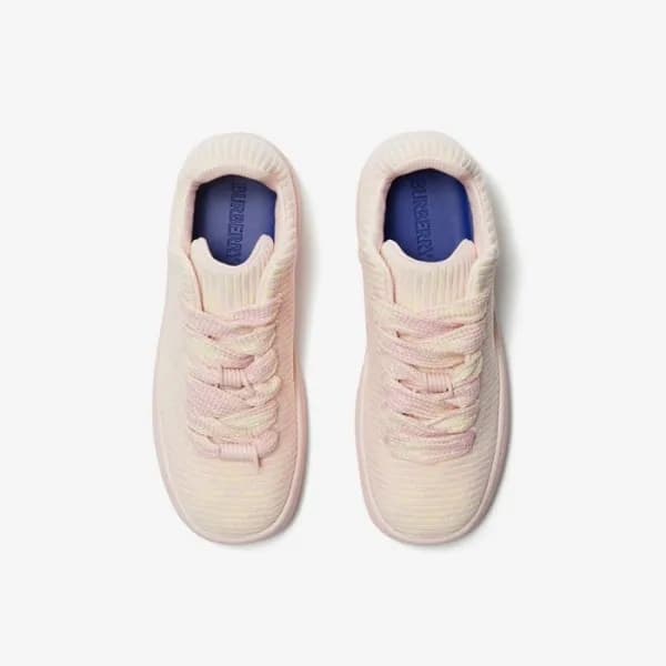 버버리 남/녀 핑크 스니커즈 - Burberry Unisex Pink Sneakers - … - 1