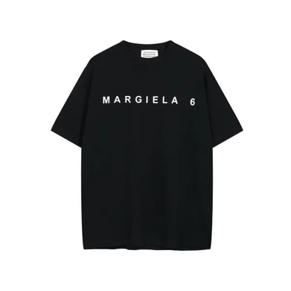 메종 마르지엘라 남성 블랙 반팔 티셔츠 - Maison Margiela Mens Black… - 1