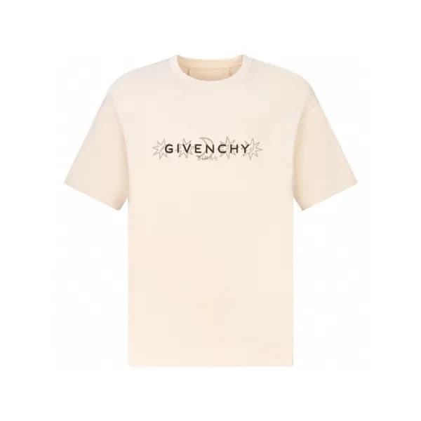 지방시 남성 화이트 반팔 티셔츠 - Givenchy Mens White Tshirts - … - 1