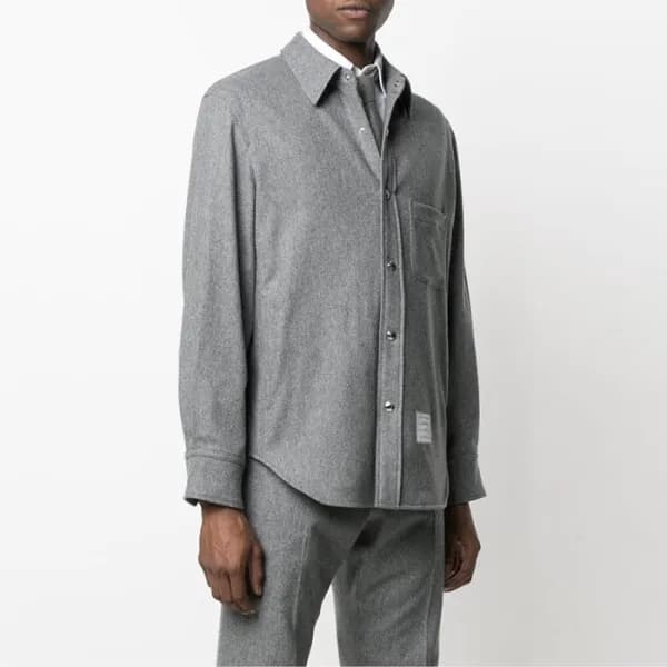 톰브라운 남성 베이직 셔츠 - Thom Browne Mens Dress Shirts - t… - 1