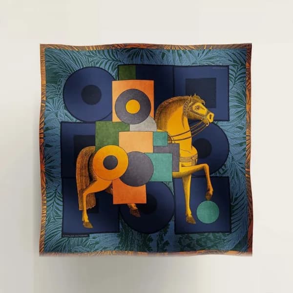 에르메스 여성 블루 스카프 - Hermes Womens Blue Scarf - acc225… - 1