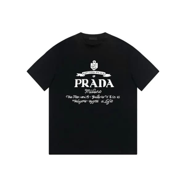 프라다 남성 라운드 반팔 티셔츠 - Prada Mens Round Tshirts - prc… - 1